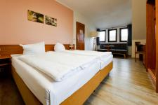 Blick in ein Gästezimmer