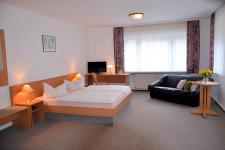 Blick in ein Gästezimmer