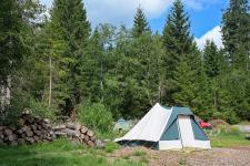 Zelten im Naturcamp Lenkgrund