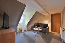 Blick in ein Zweibettzimmer