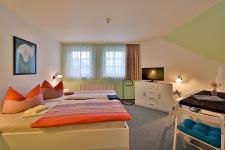 Blick in ein Doppelzimmer