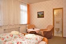 Blick in ein Gästezimmer