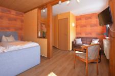 Blick in ein Gästezimmer