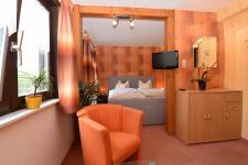 Blick in ein Gästezimmer