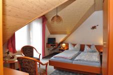 Blick in ein Gästezimmer