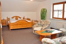 Blick in ein Gästezimmer