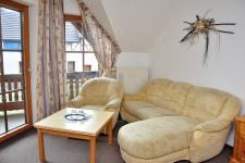 Blick in ein Gästezimmer