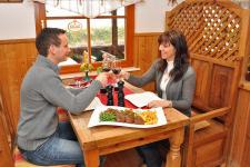 Blick in das Steakhaus