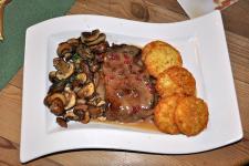 Pfeffersteak mit Pilzen