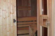 Blick in die Sauna
