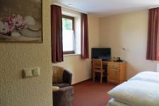 Blick in ein Gästezimmer