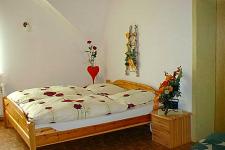 Blick in ein Gästezimmer