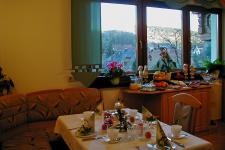 Blick in den Frühstücksraum