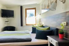 Blick in ein Gästezimmer