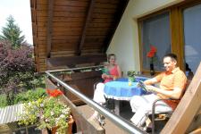 Balkon mit Blick ins Grüne