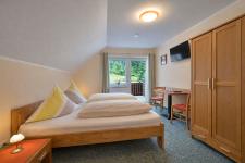 Blick in ein Doppelzimmer