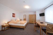 Blick in ein Doppelzimmer