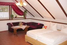 Blick in ein Gästezimmer