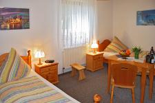 Blick in ein Gästezimmer