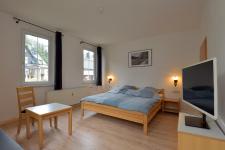 Blick in ein Gästezimmer