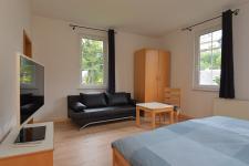 Blick in ein Gästezimmer