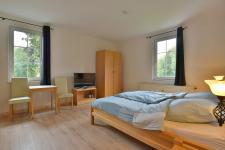 Blick in ein Gästezimmer