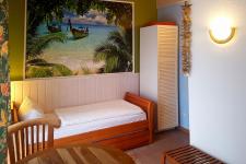 Blick in ein Gästezimmer