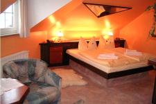 Blick in ein Gästezimmer