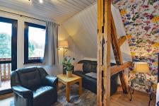 Blick in ein Gästezimmer