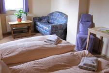 Blick in ein Gästezimmer