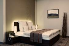 Blick in ein Gästezimmer