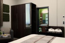 Blick in ein Gästezimmer