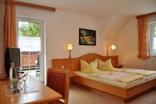 Blick in ein Gästezimmer