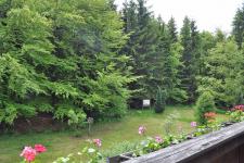 Blick vom Gästezimmer Pfingsweide