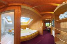 Blick in ein Gästezimmer