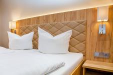 Blick in ein Doppelzimmer