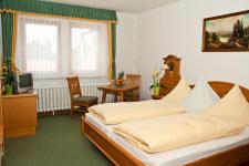 Blick in ein Gästezimmer