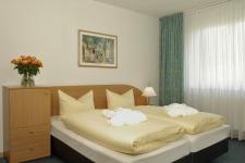 Blick in ein Gästezimmer