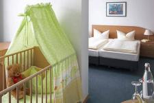 Blick in ein Gästezimmer