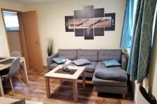 Blick in einen Bungalow