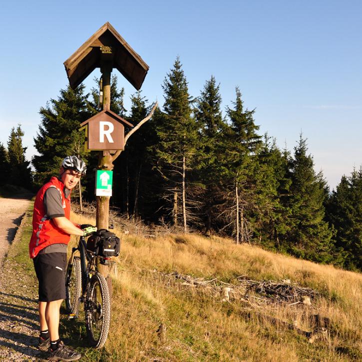 Radfahren auf dem Rennsteig
