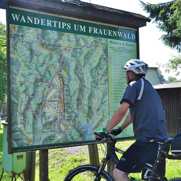 Wanderkarte in Frauenwald