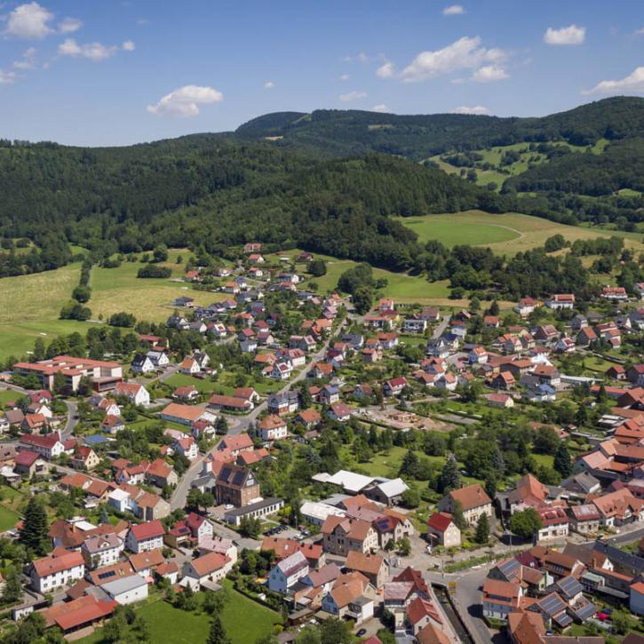 Blick auf Floh-Seligenthal