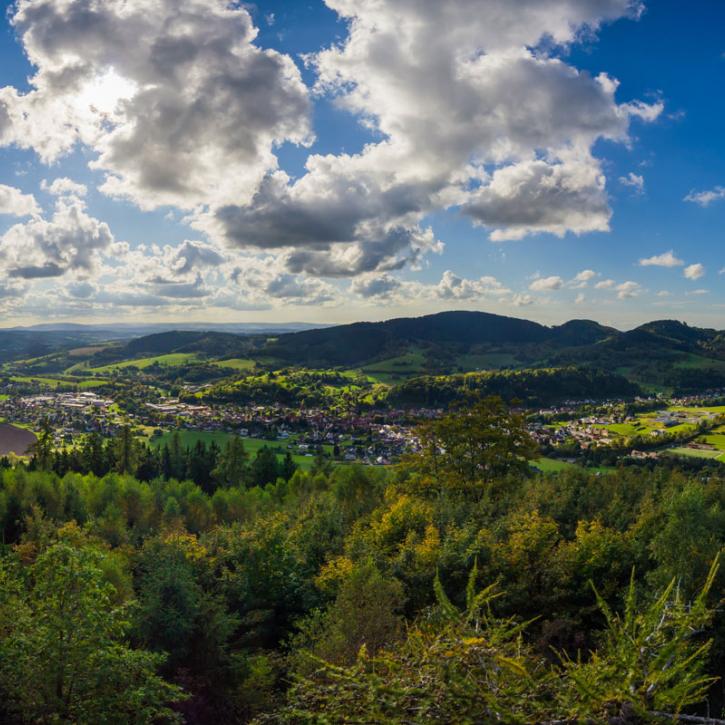 Blick auf Floh-Seligenthal