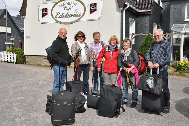 Ankunft in Neustadt am Rennsteig