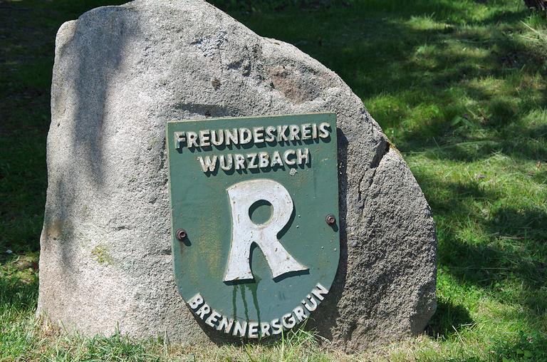Schild vom Freundeskreis Wurzbach / Brennersgrün